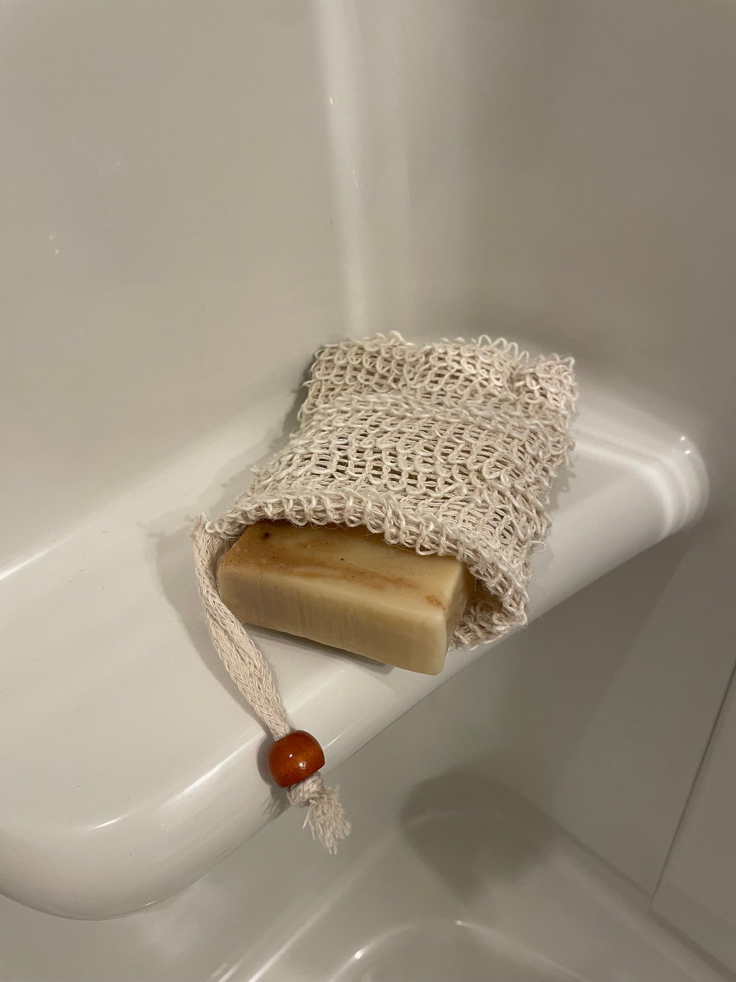 Sisal Soap Bag with Drawstring
