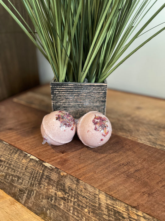 Bergamot + Rose Bath Bomb